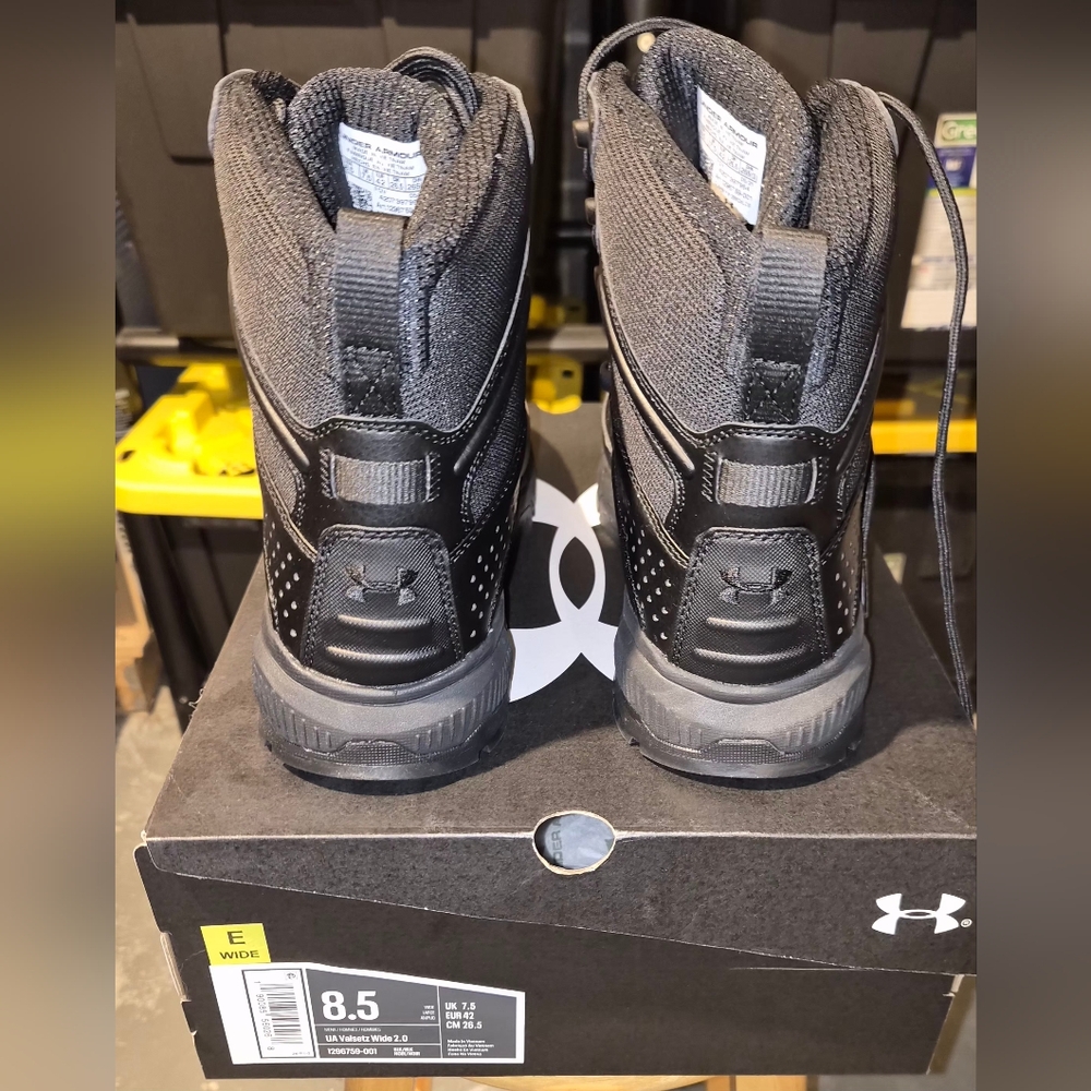 Under Armour Black Tactical Men's Boots Size 8.5 Wide - Picture 7 of 7